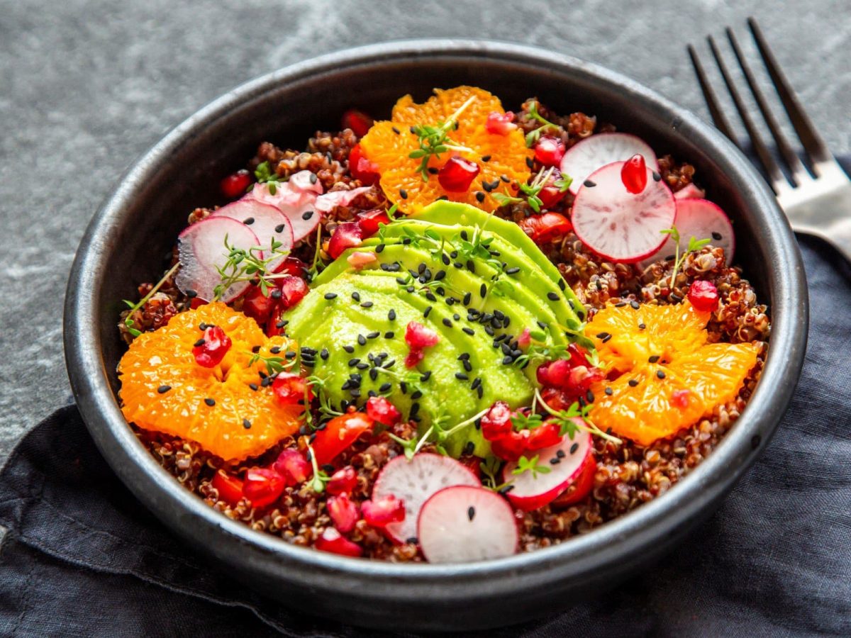 Quinoa-Salat mit Orange