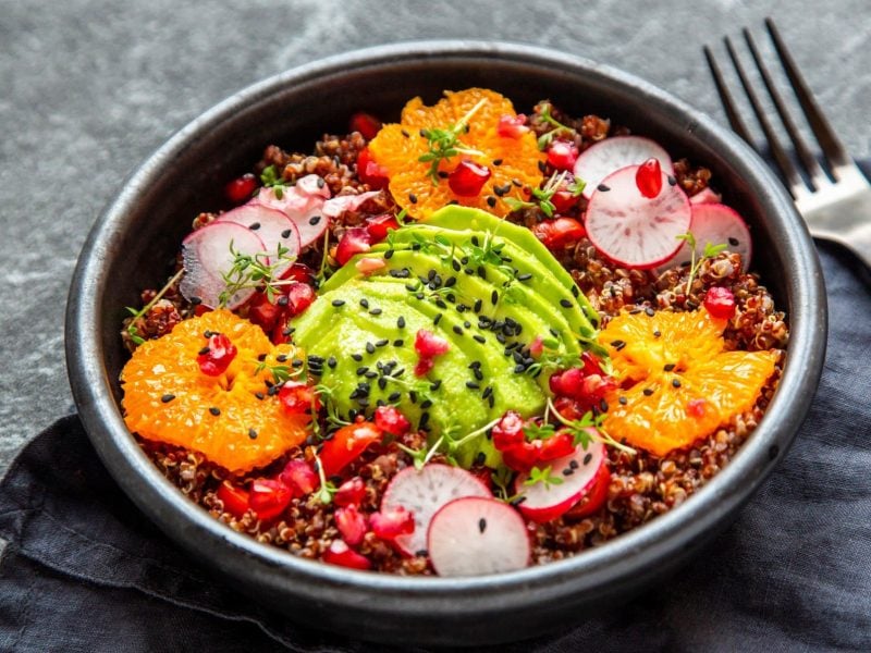 Quinoa-Salat mit Orange