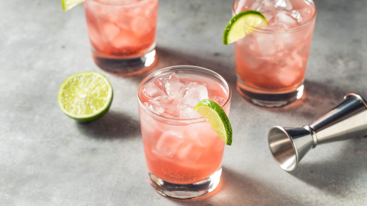 Wodka Cranberry mit frischer Limette