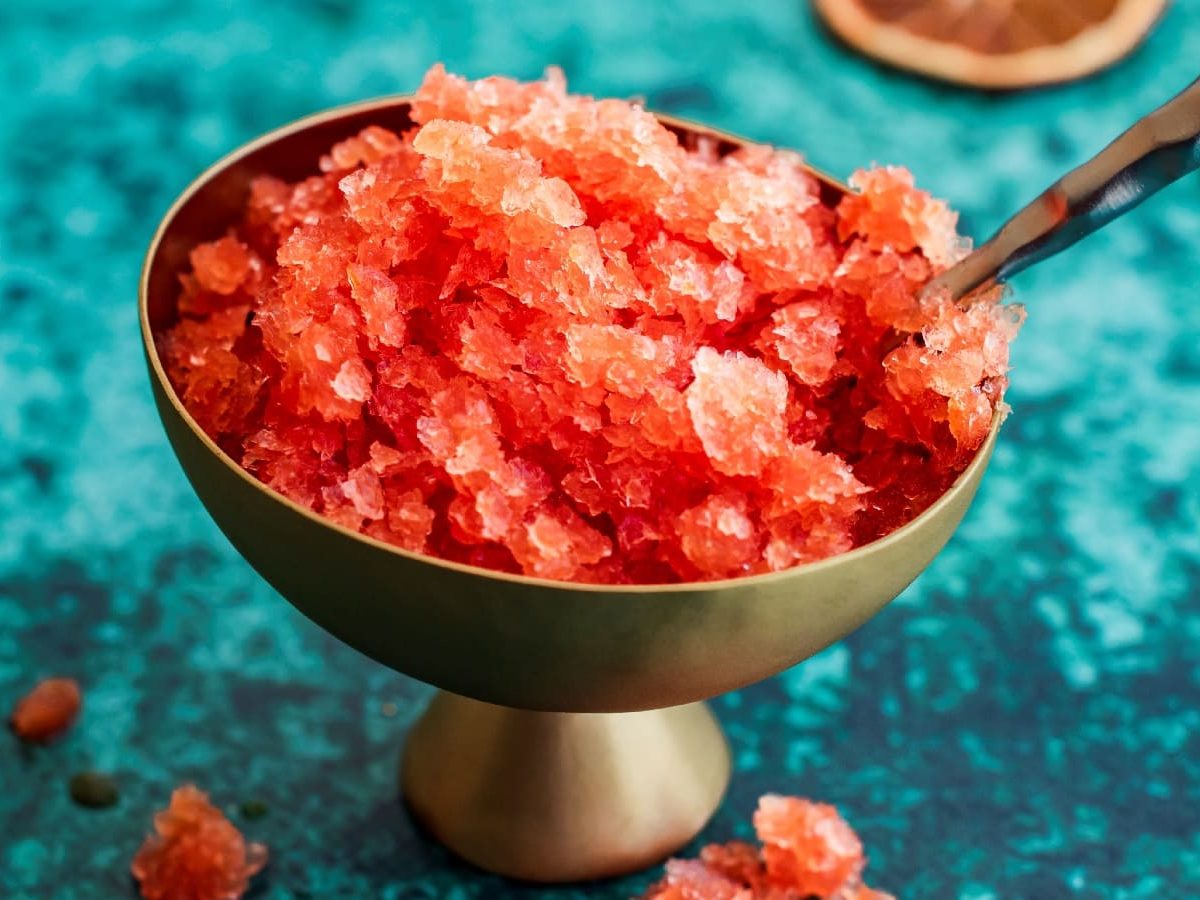 Blutorangen-Granita mit Aperol